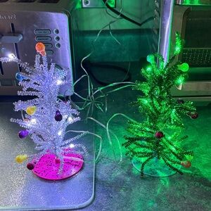 Phillips led usb tinsel  Christmas trees set of 2